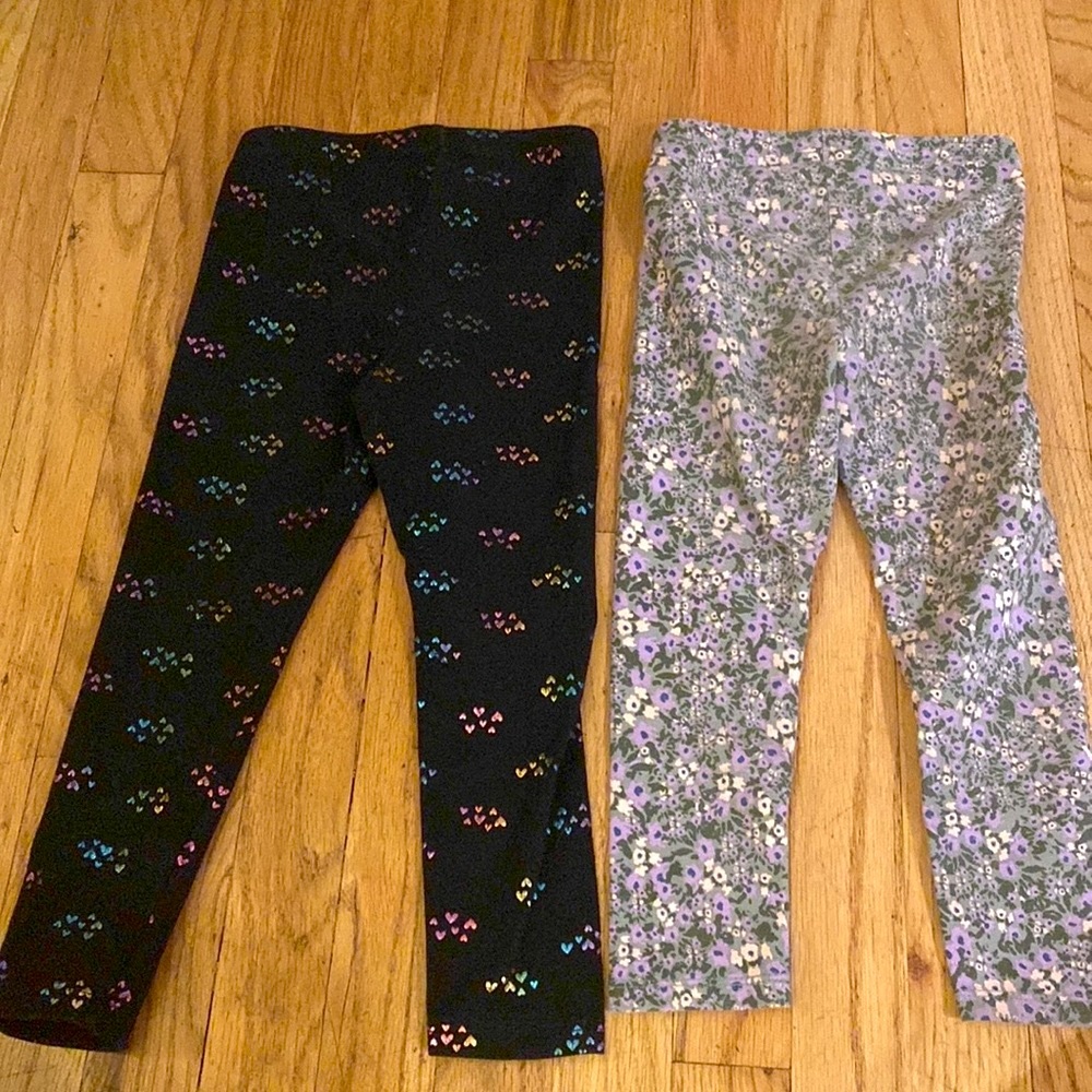 Cat & Jack Girls Pant Leggings Size 3T Two Pair